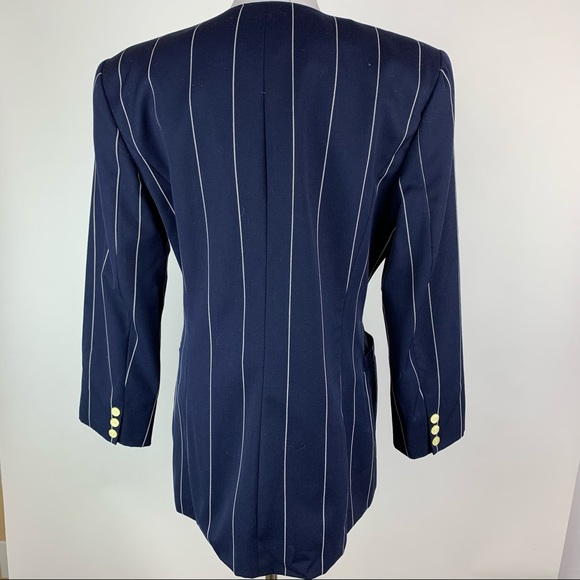 Vintage Mr. Jax Double Breasted Pinstripe Blazer - Picture 6 of 10
